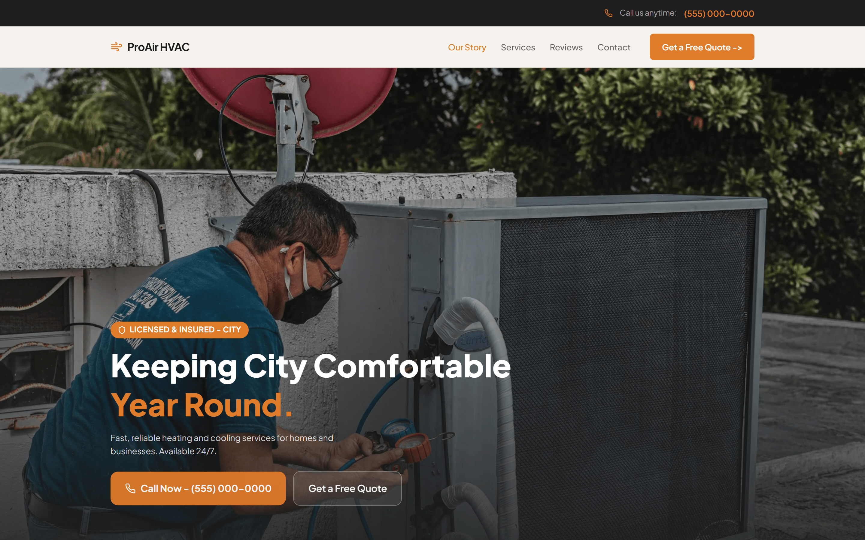 ProAir HVAC project preview